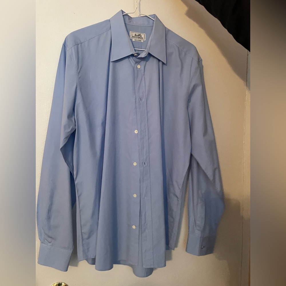 Hermes Sky Blue Dress Shirt